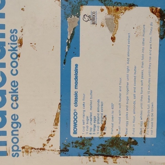 Wilton Rowoco Madelaine Sponge Cake Cookies Baking Pan - Picture 5 of 12